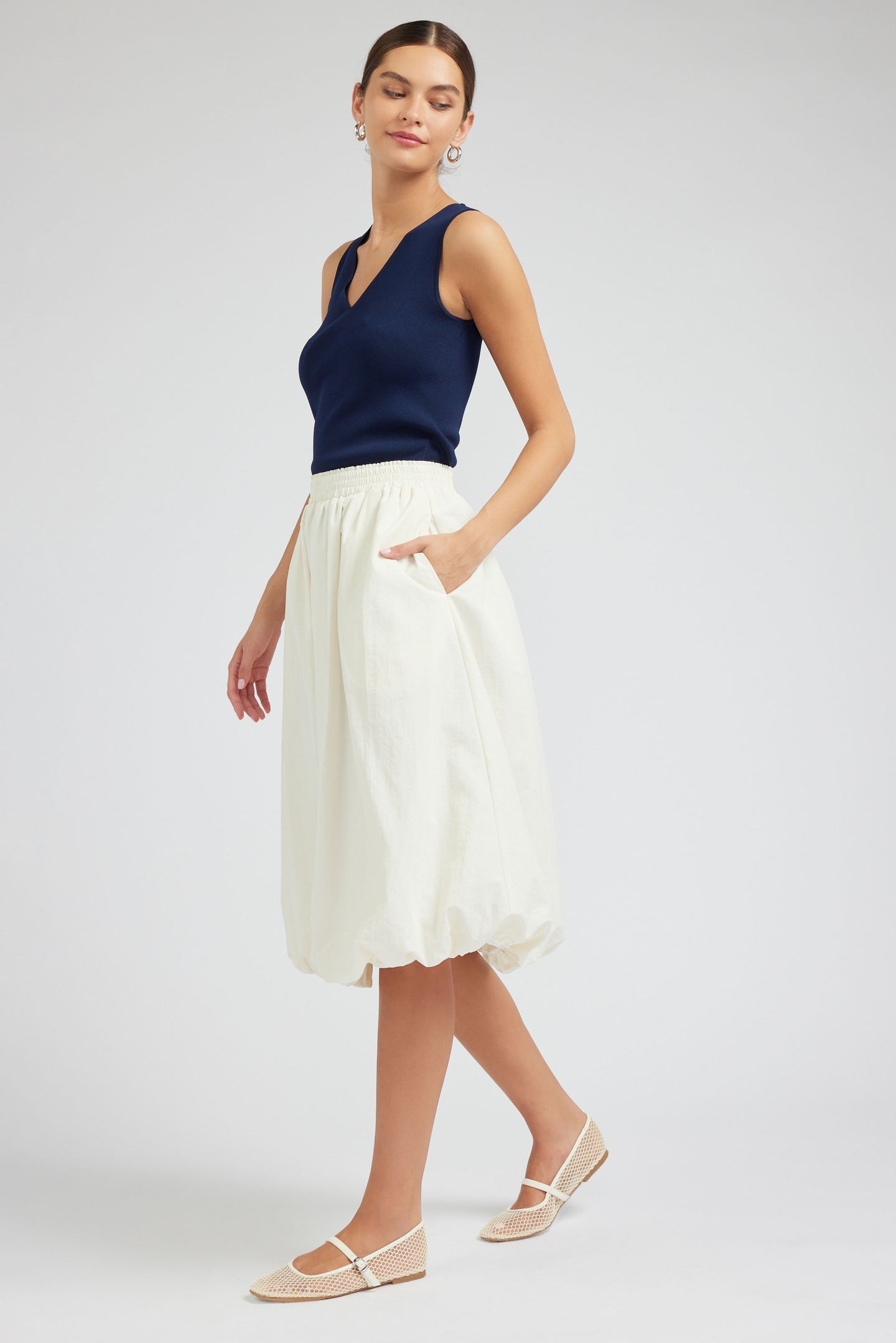 Bubble Hem Skirt