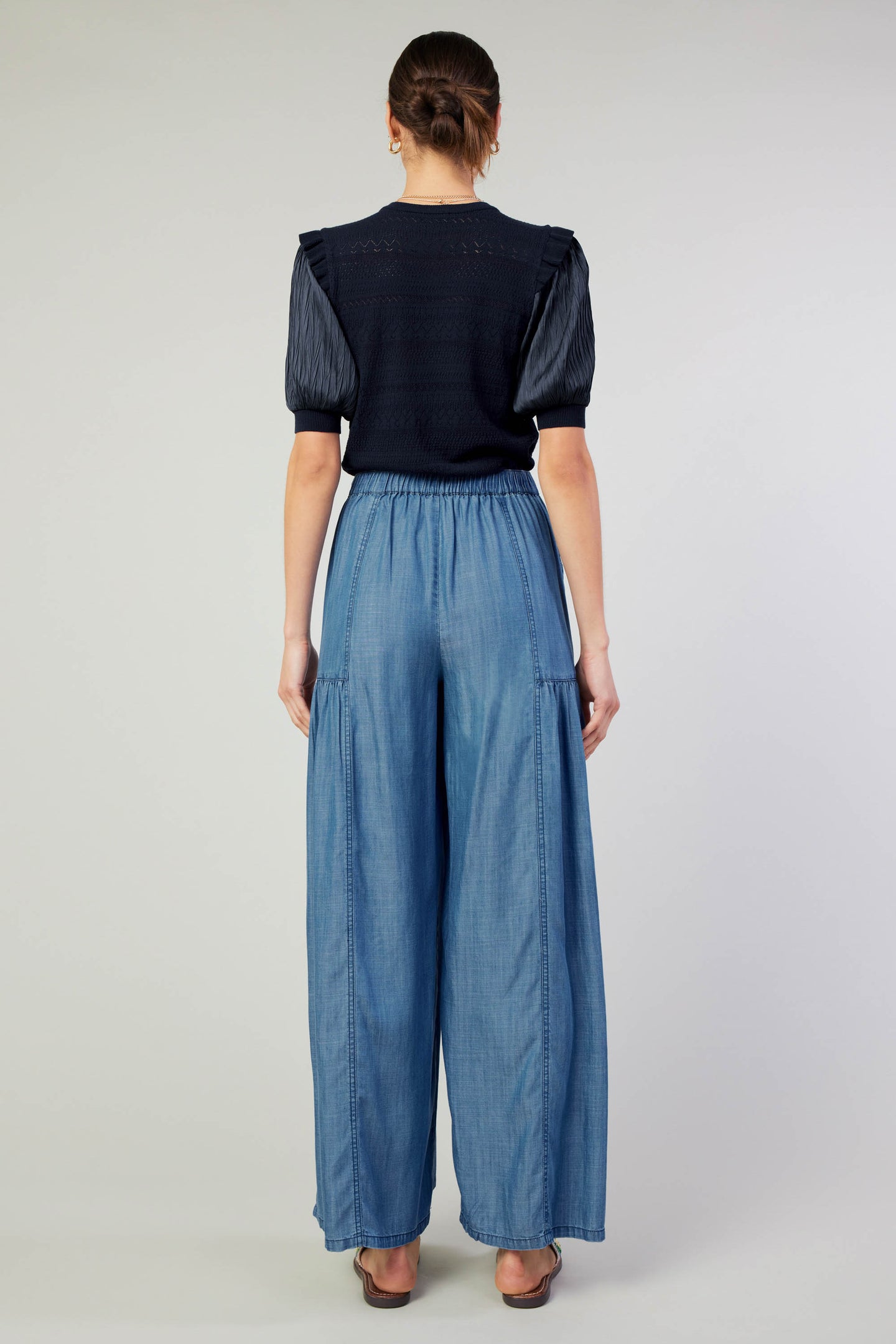 Patch Pocket Chambray Pant