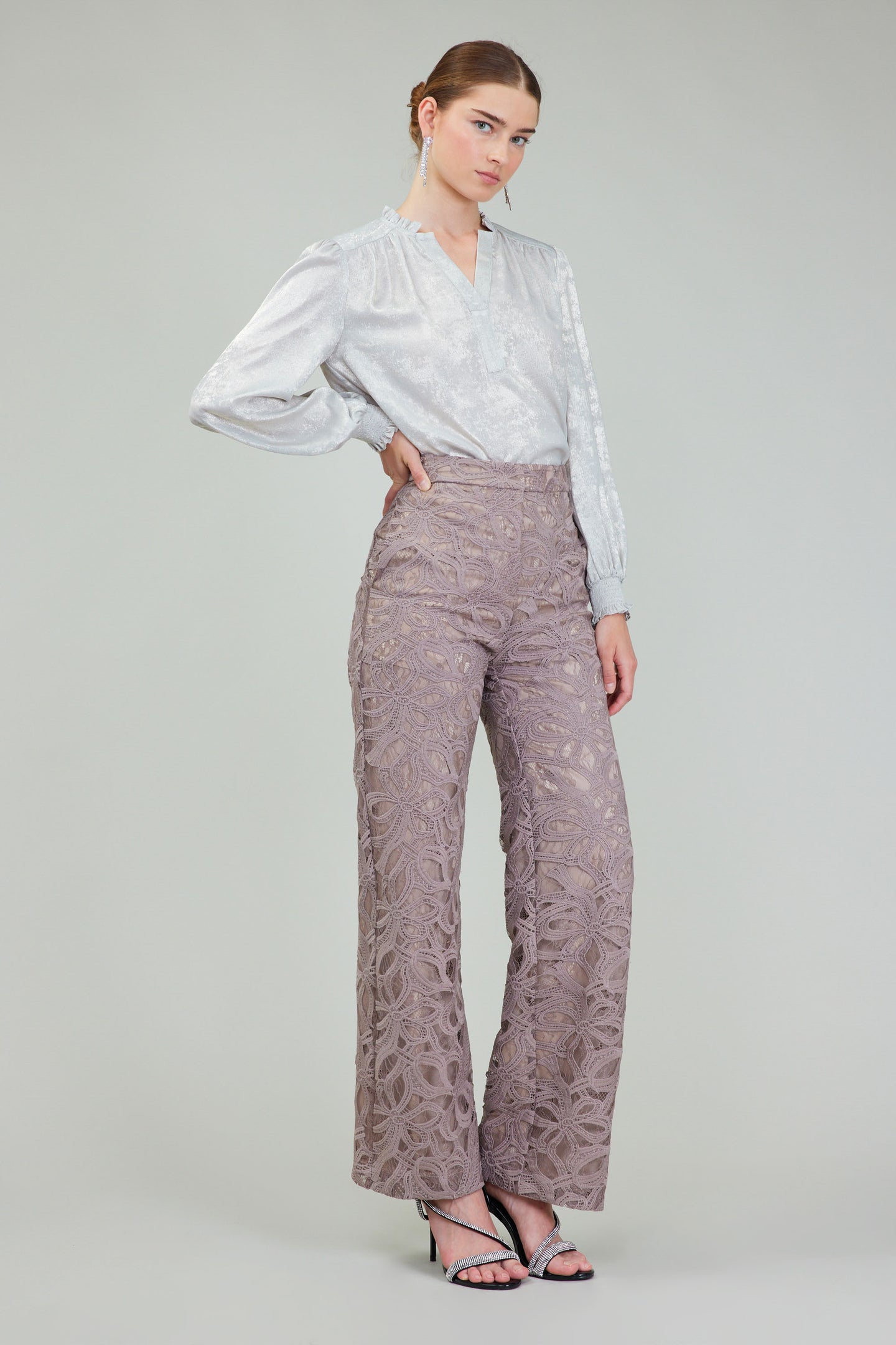 Lace Straight Pant