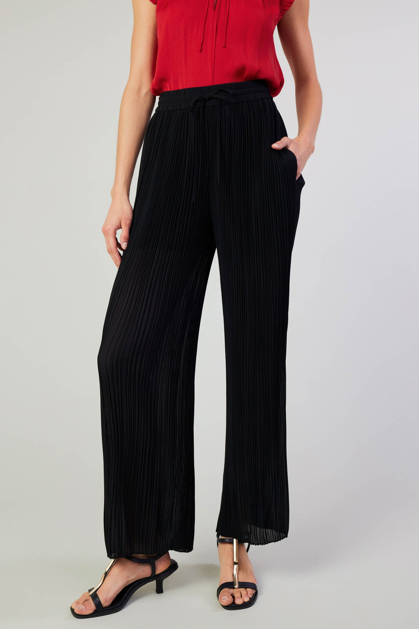 Pleated Pullover Pants