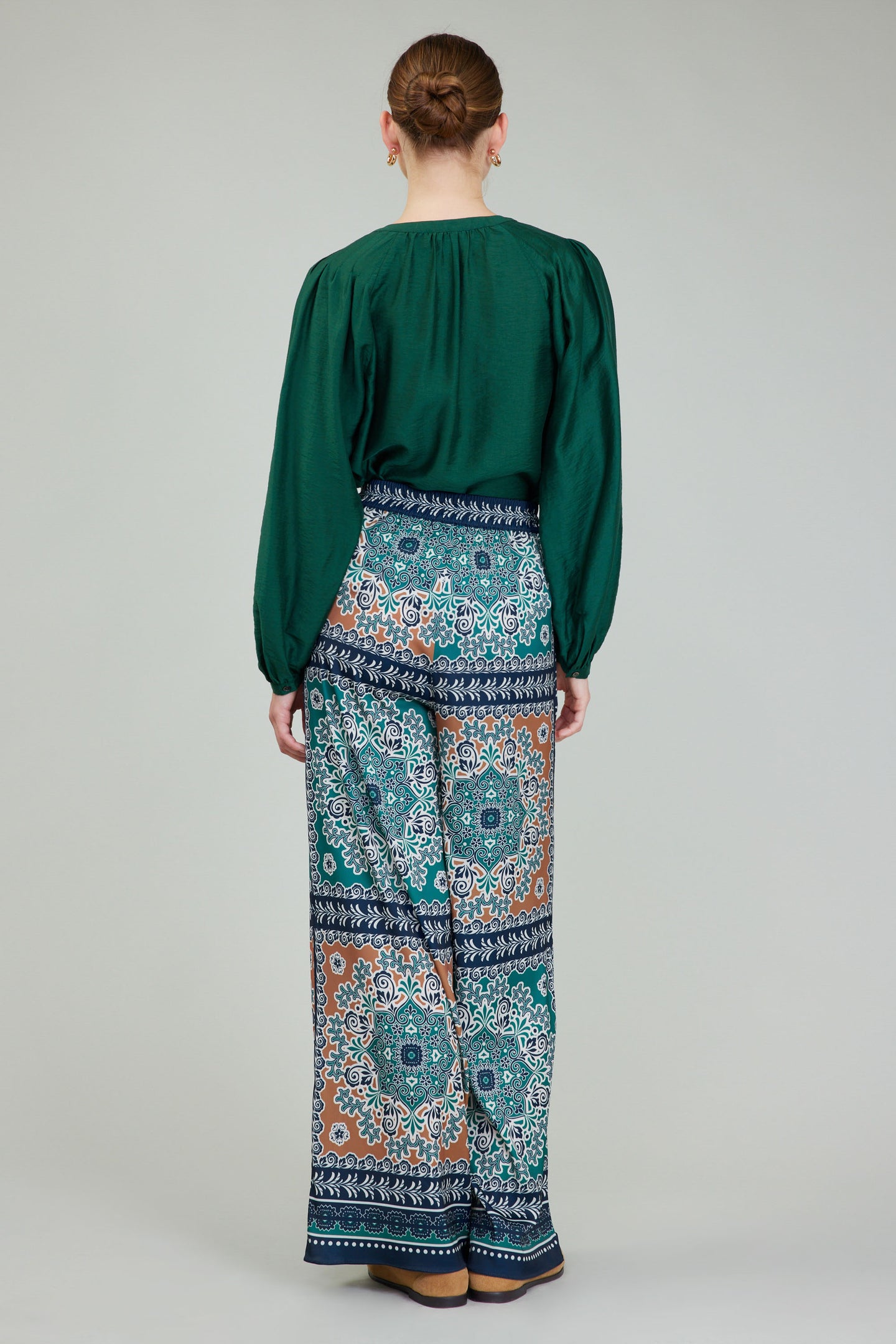 Wide Leg Bordered Pants