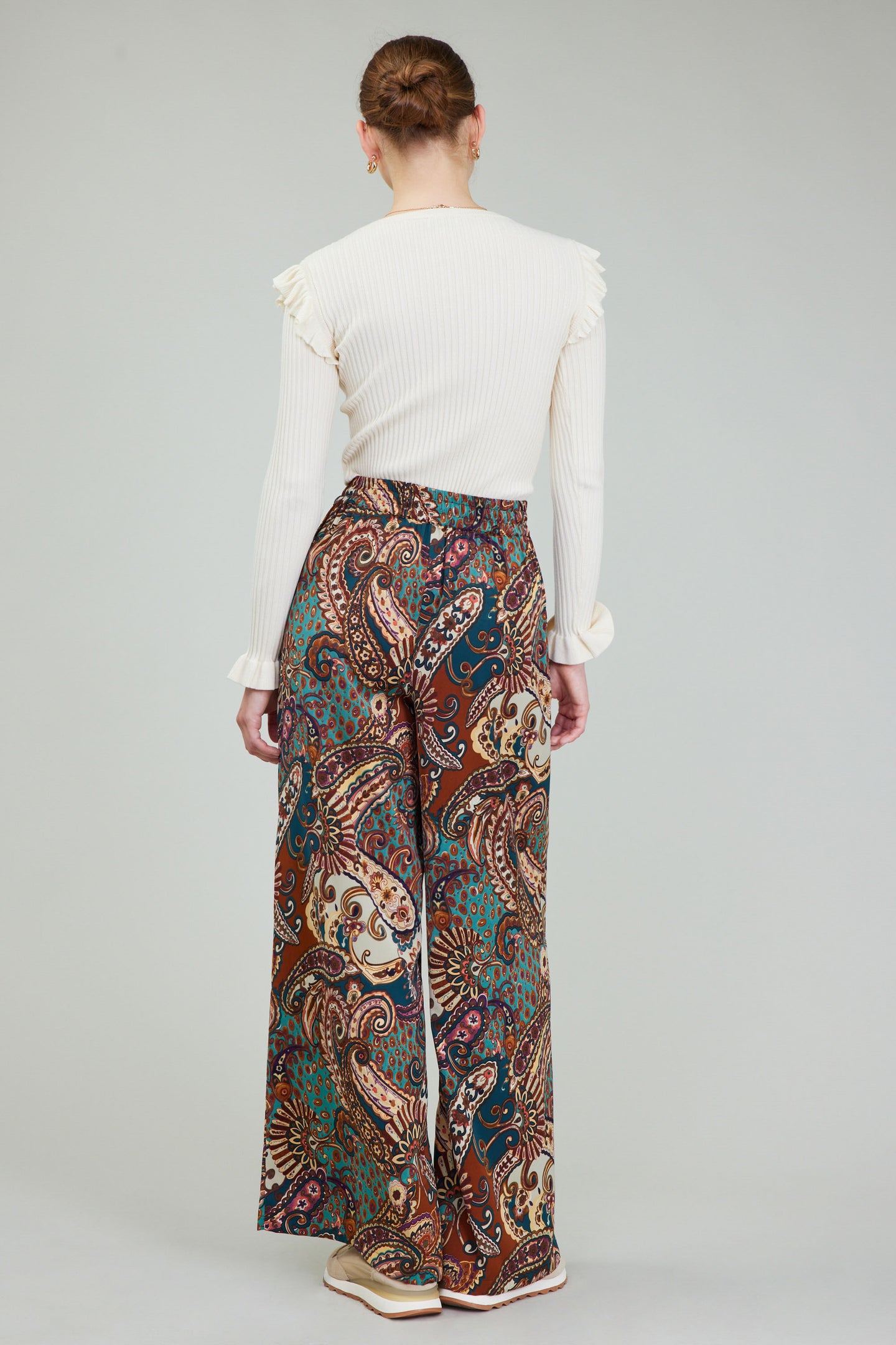 Mixed Print Pants