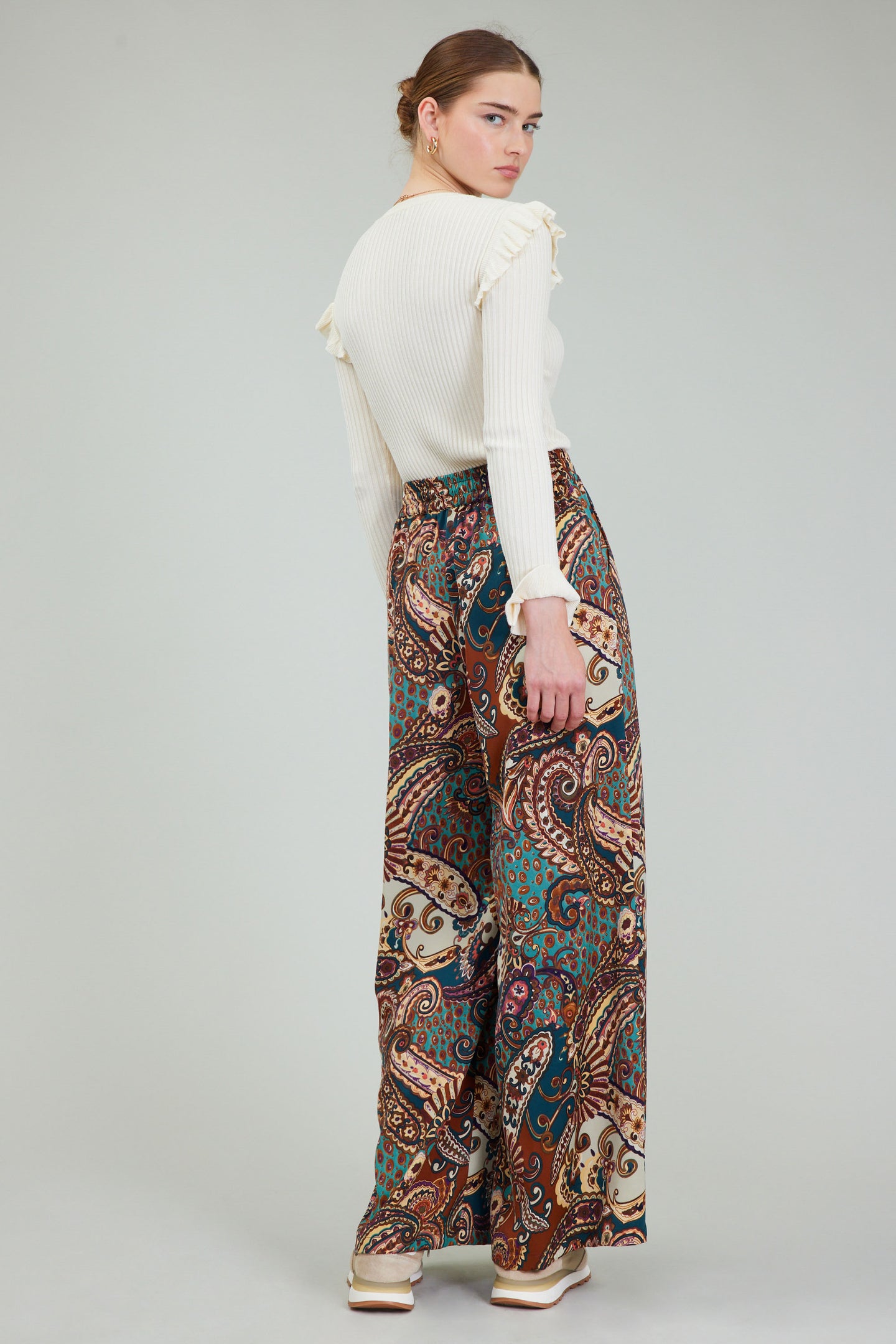 Mixed Print Pants