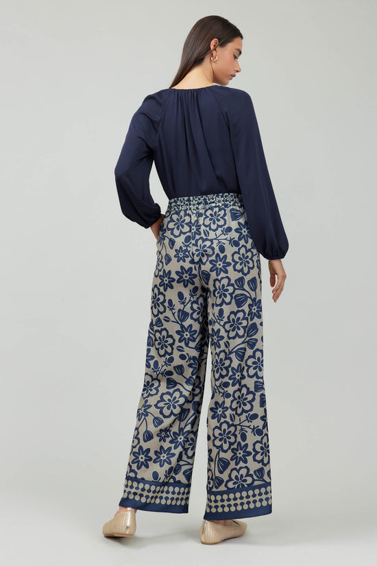 Floral Patterned Pull On Pants