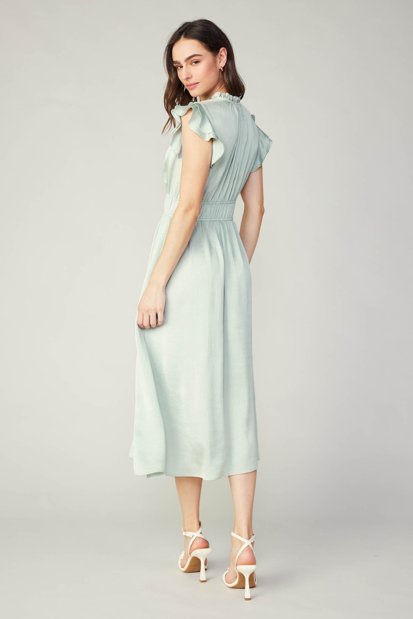Florence Ruffled Midi Dress