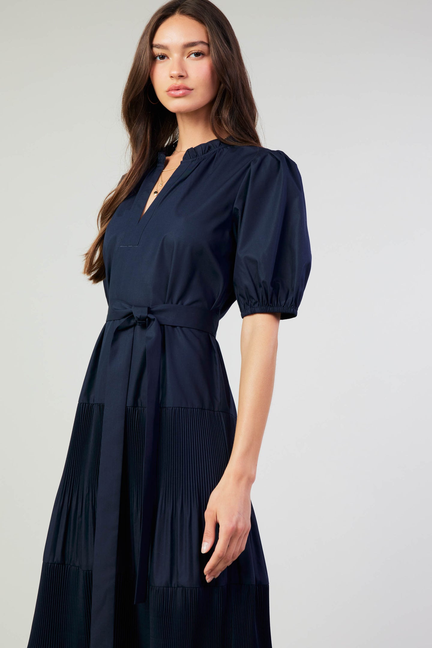 Ilana Pleated Midi Dress