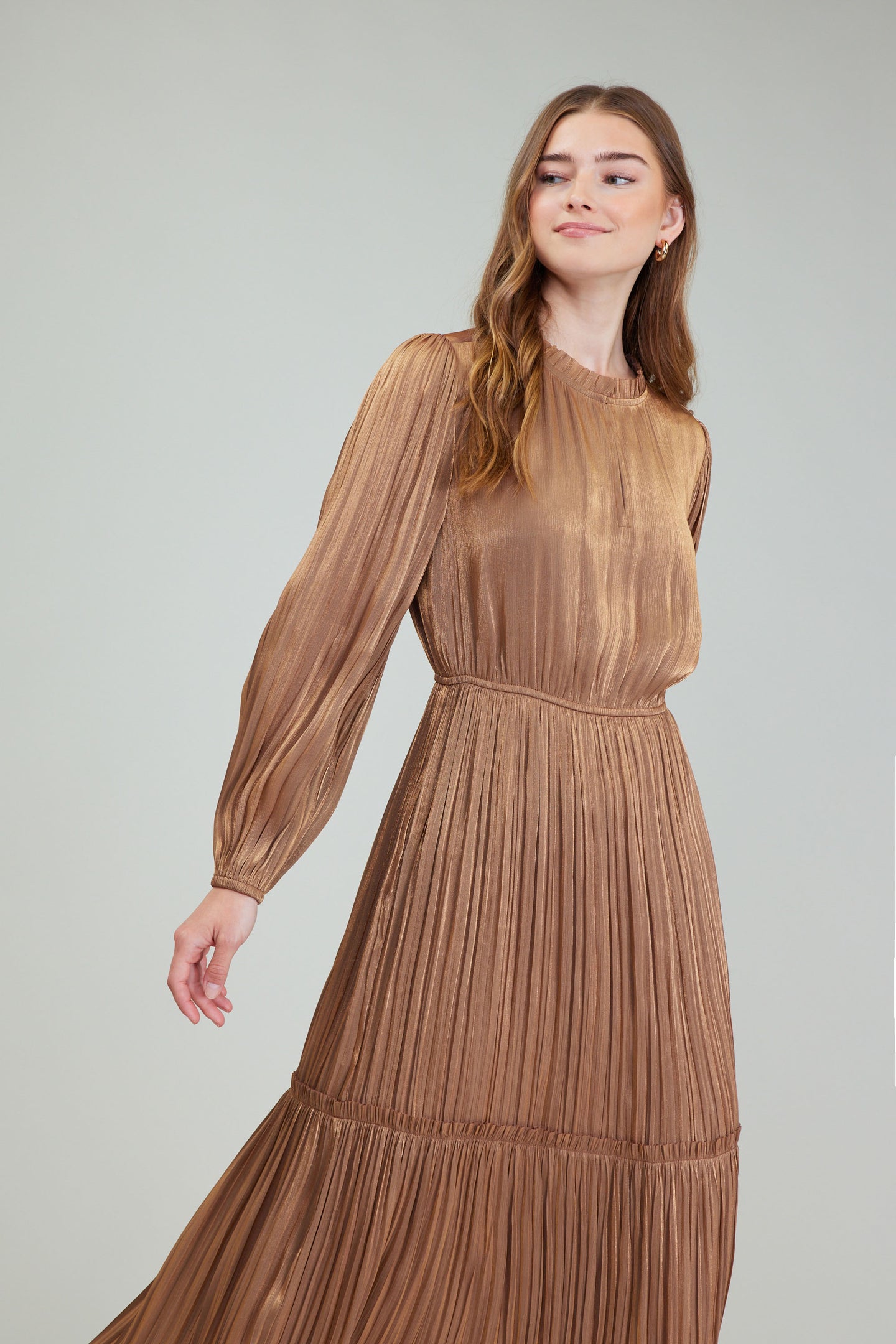 Bristol Pleated Midi Dress