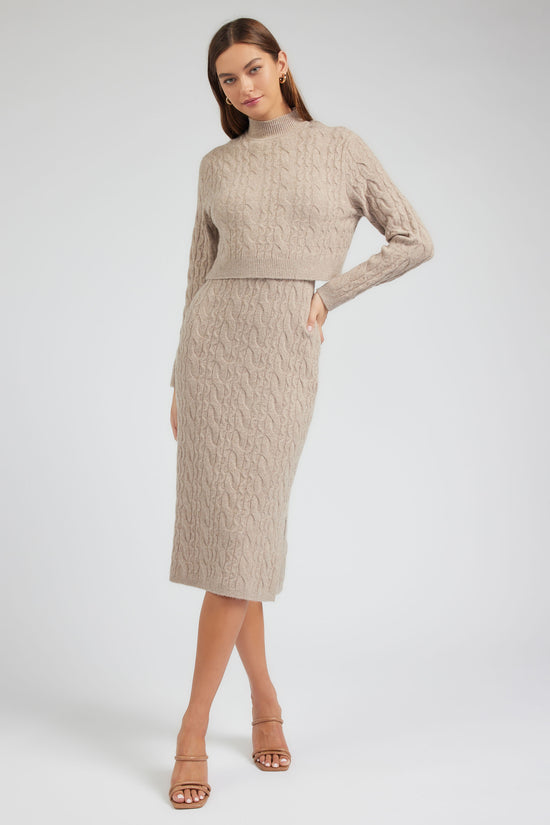 Two-piece Cable Knit Dress