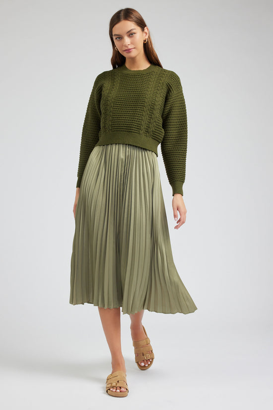 Sweater & Pleated Dress Set