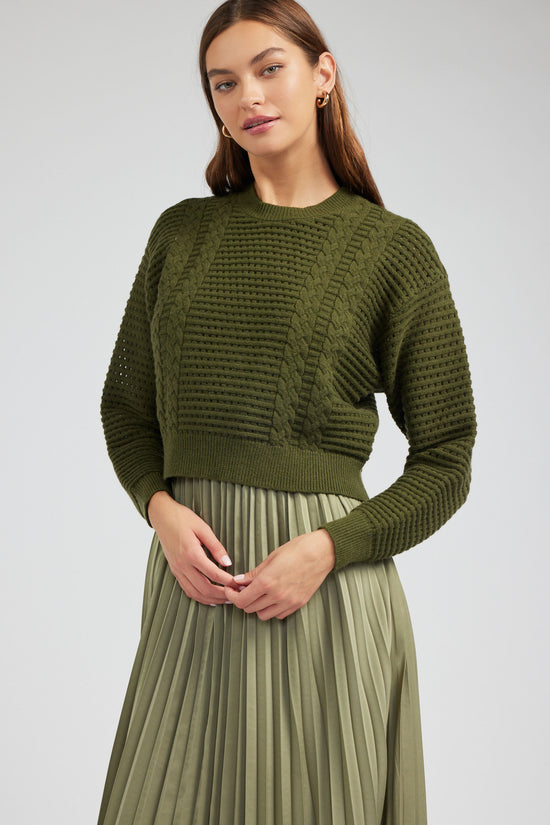 Sweater & Pleated Dress Set