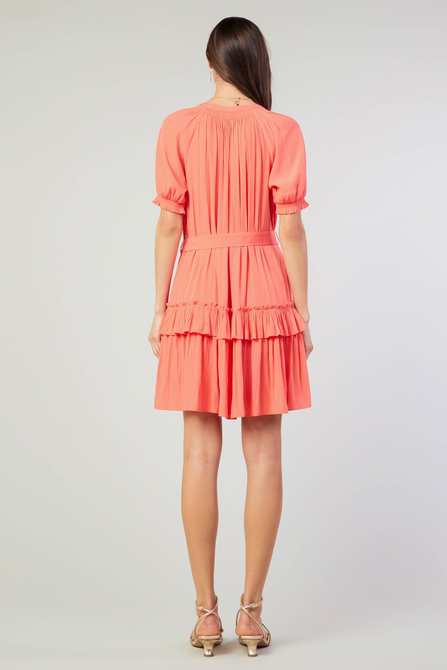 Coletta Smocked Yoke Mini Dress