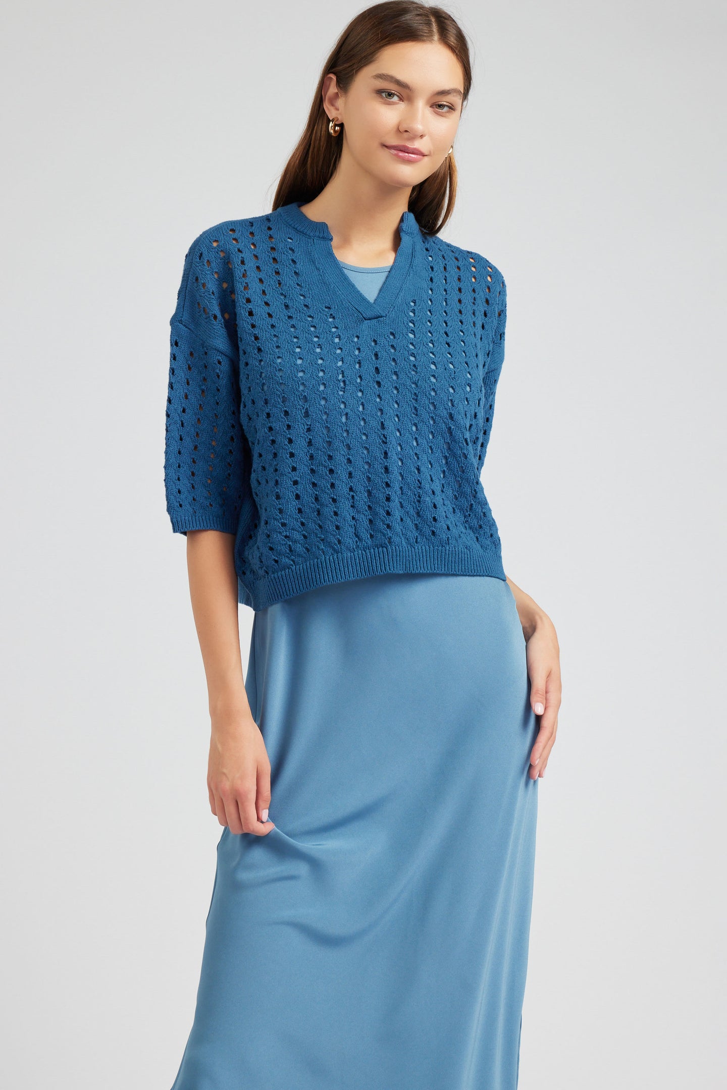 Two Piece Sweater Top Dress