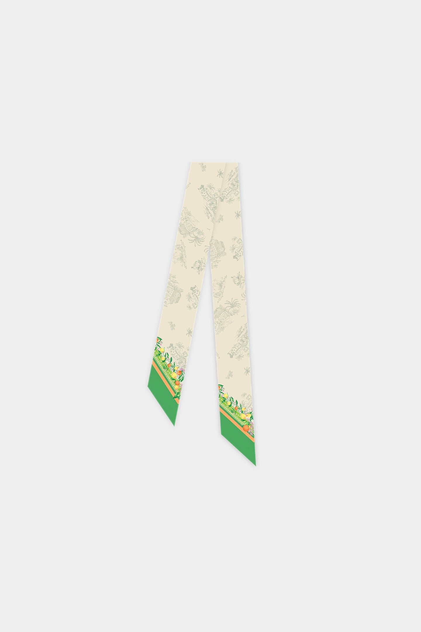 Recycled Signature Print Twilly Scarf