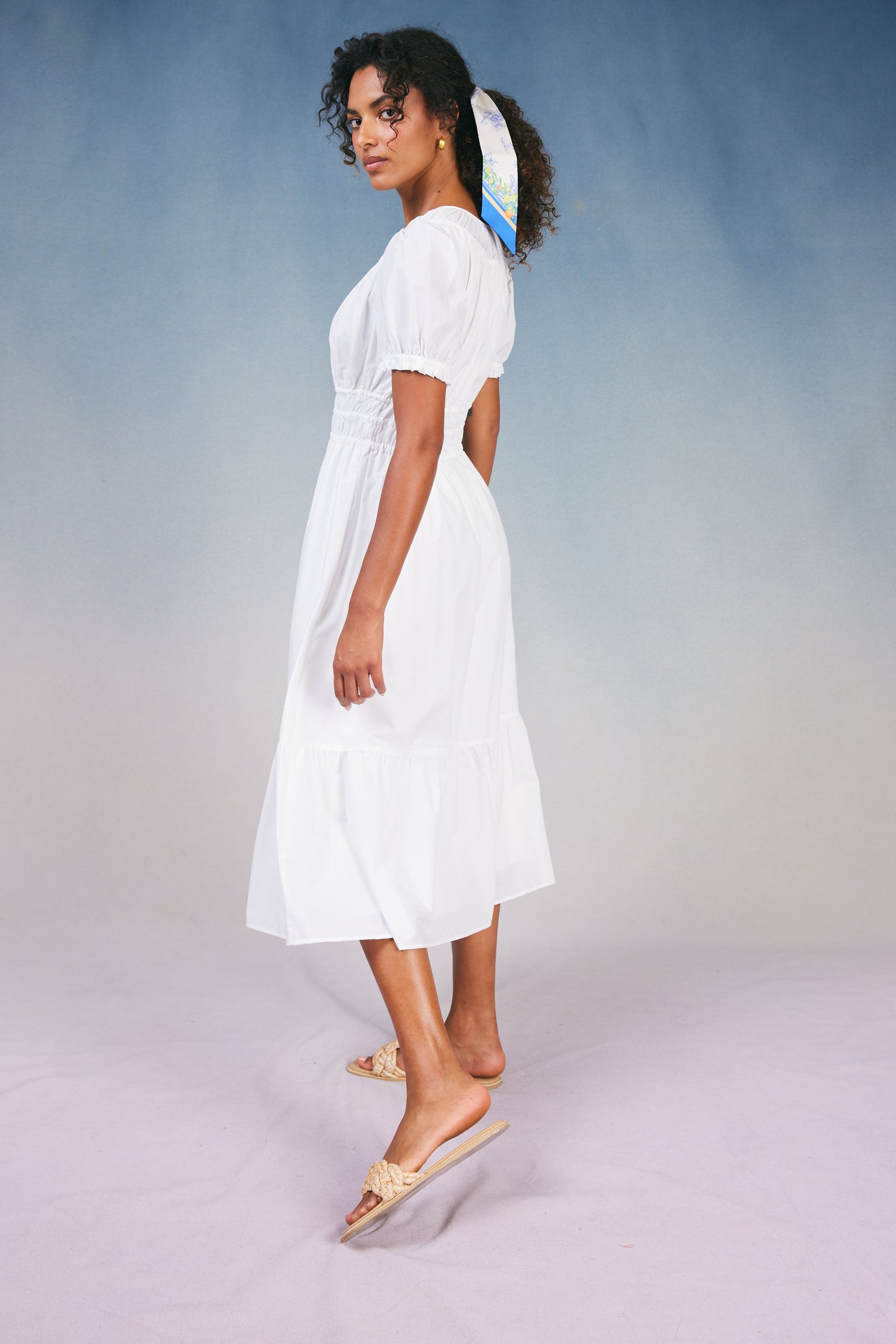 Brooklyn Poplin Midi Dress