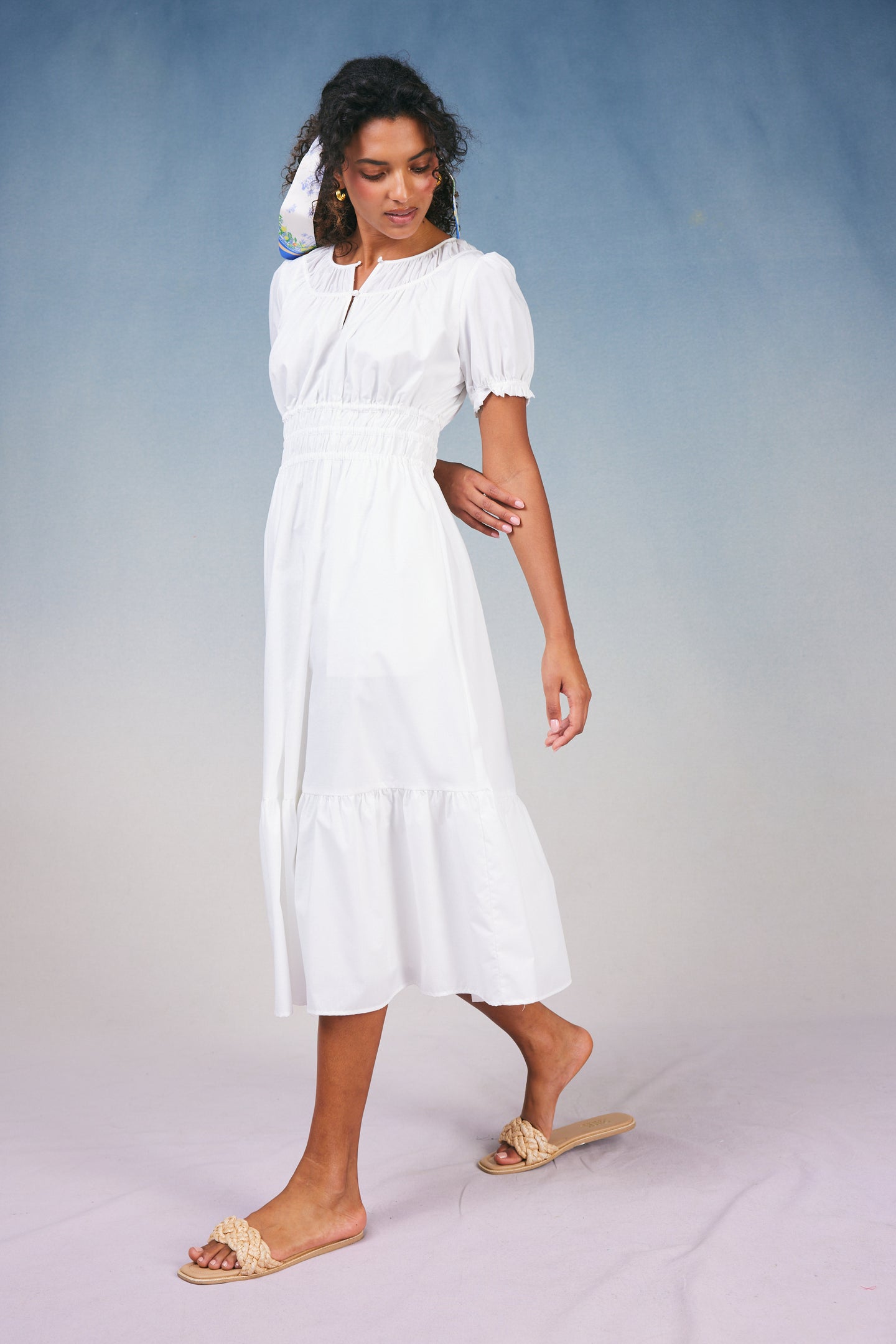 Brooklyn Poplin Midi Dress