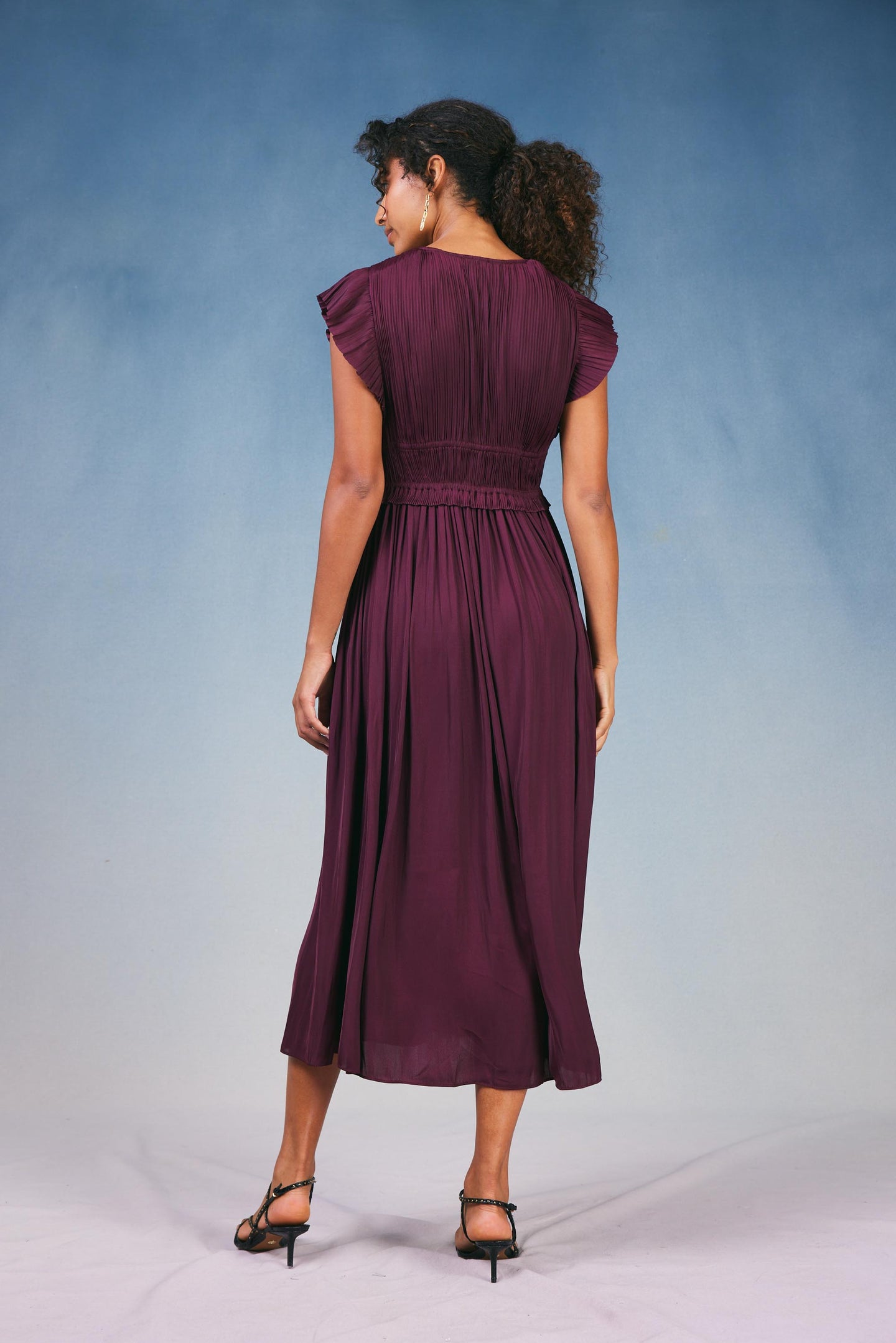 Mara Pleated Maxi Dress