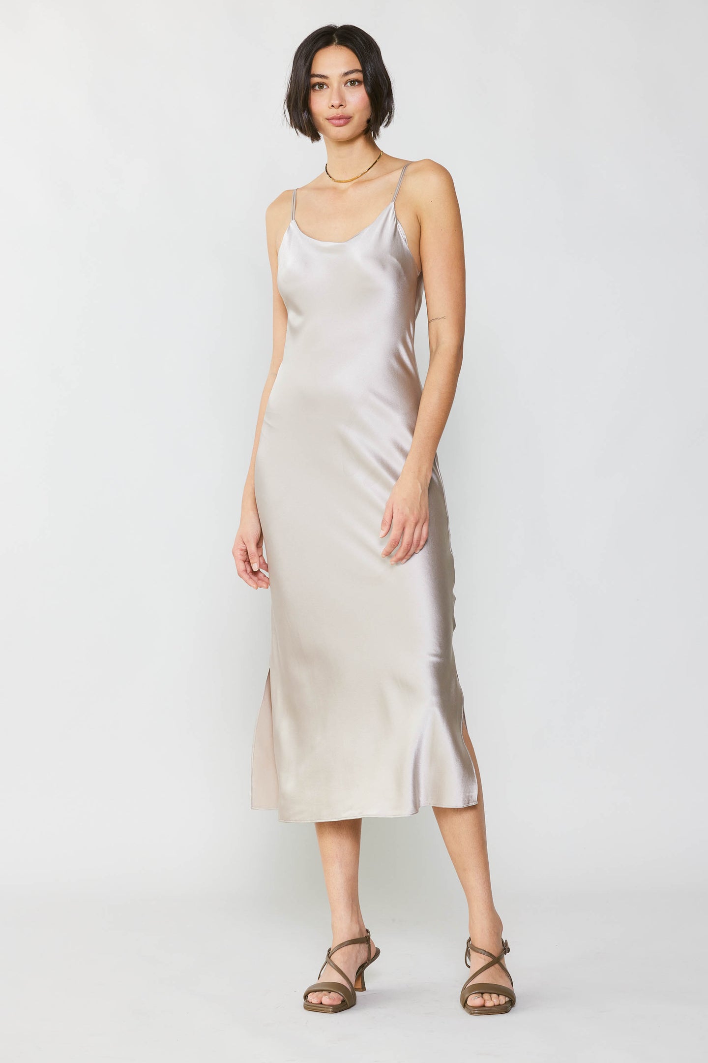 Silk Bias Midi Dress – CURRENT AIR