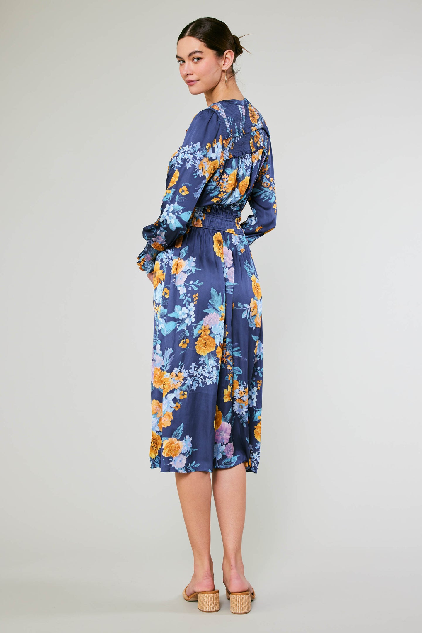 Aida Floral Midi Dress – CURRENT AIR