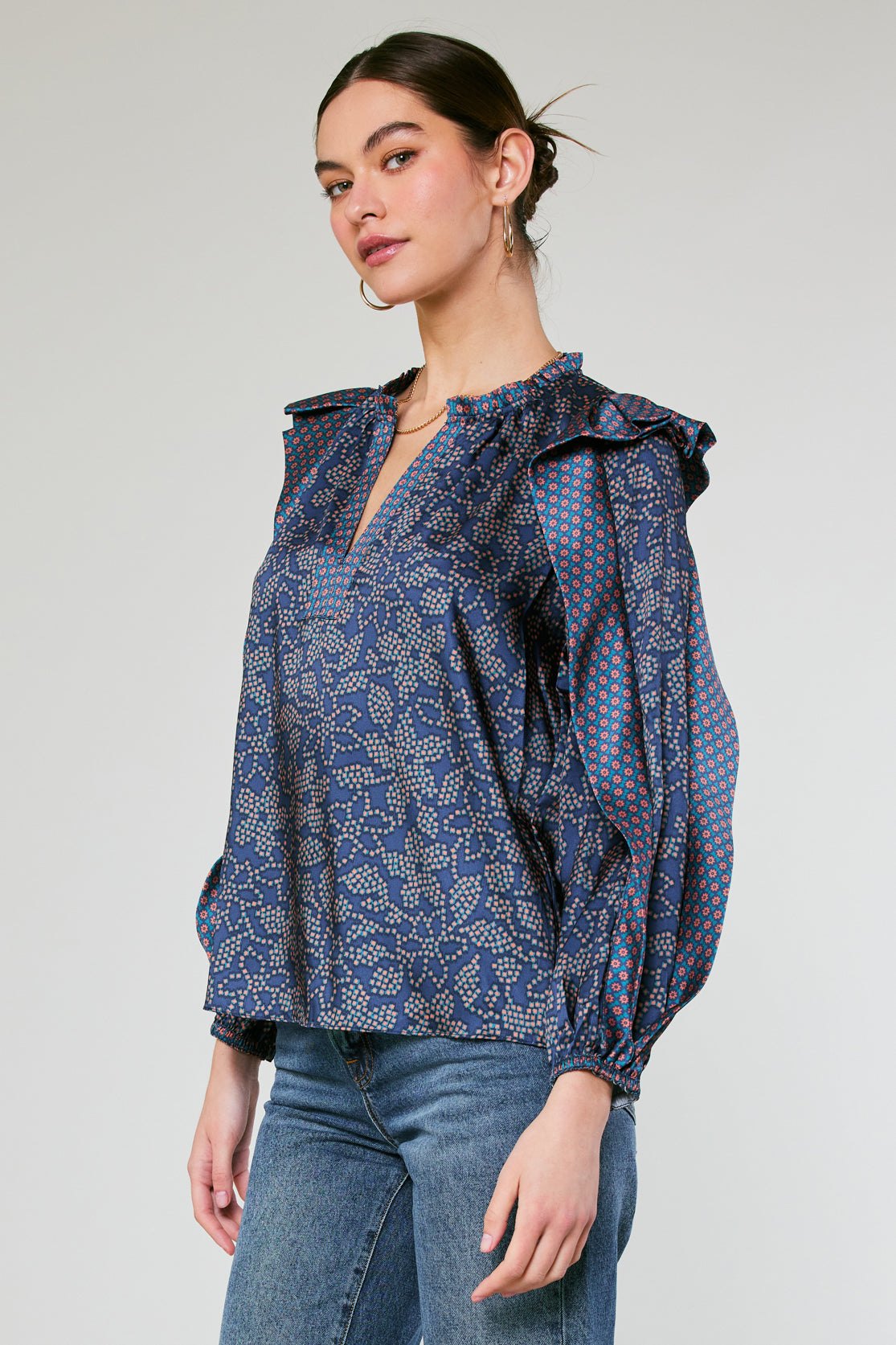 Floral Constellation Blouse