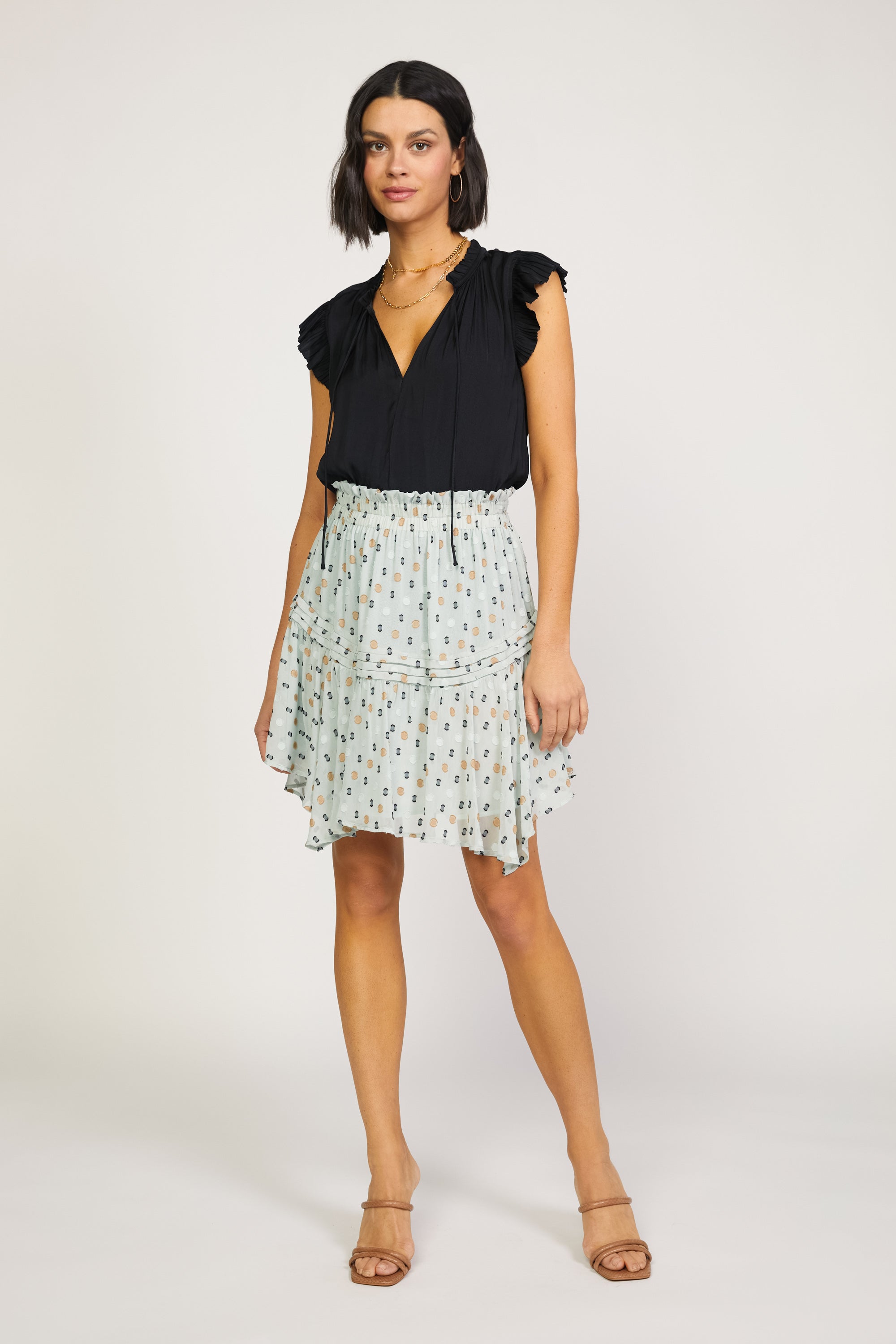 Dot Jacquard Handkerchief Skirt – CURRENT AIR