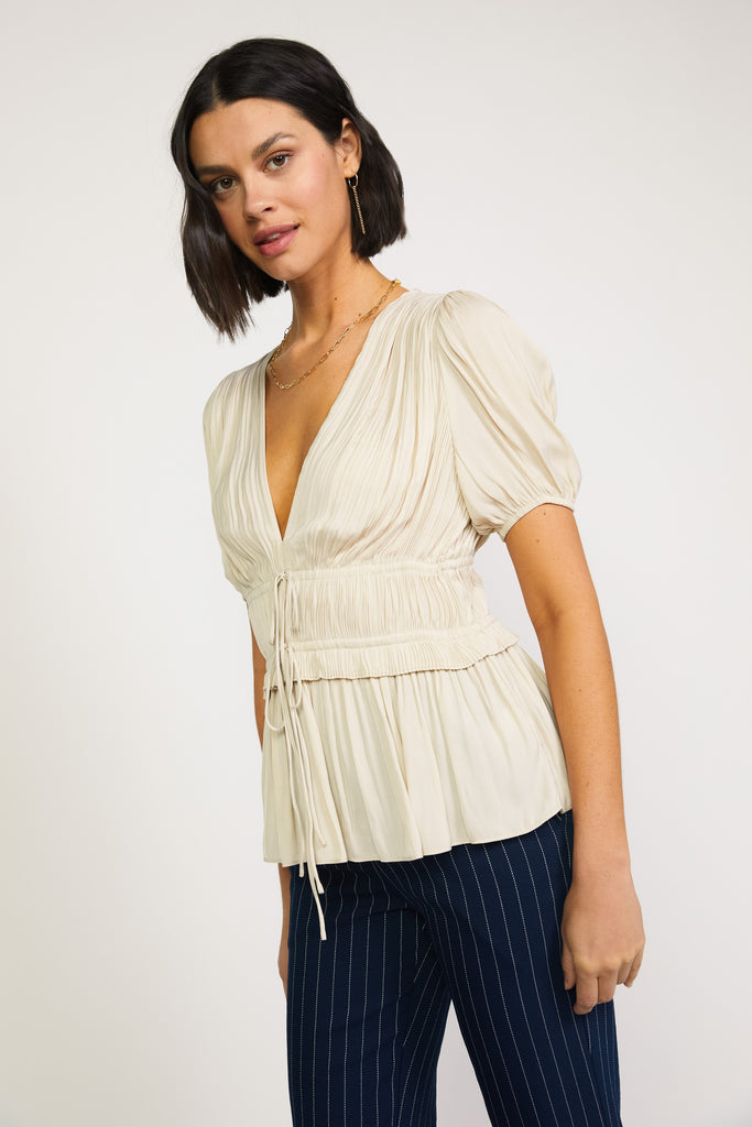 Delilah Pleated Top