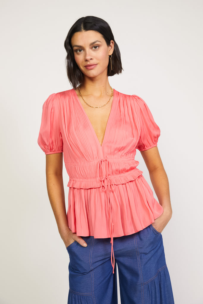 Delilah Pleated Top