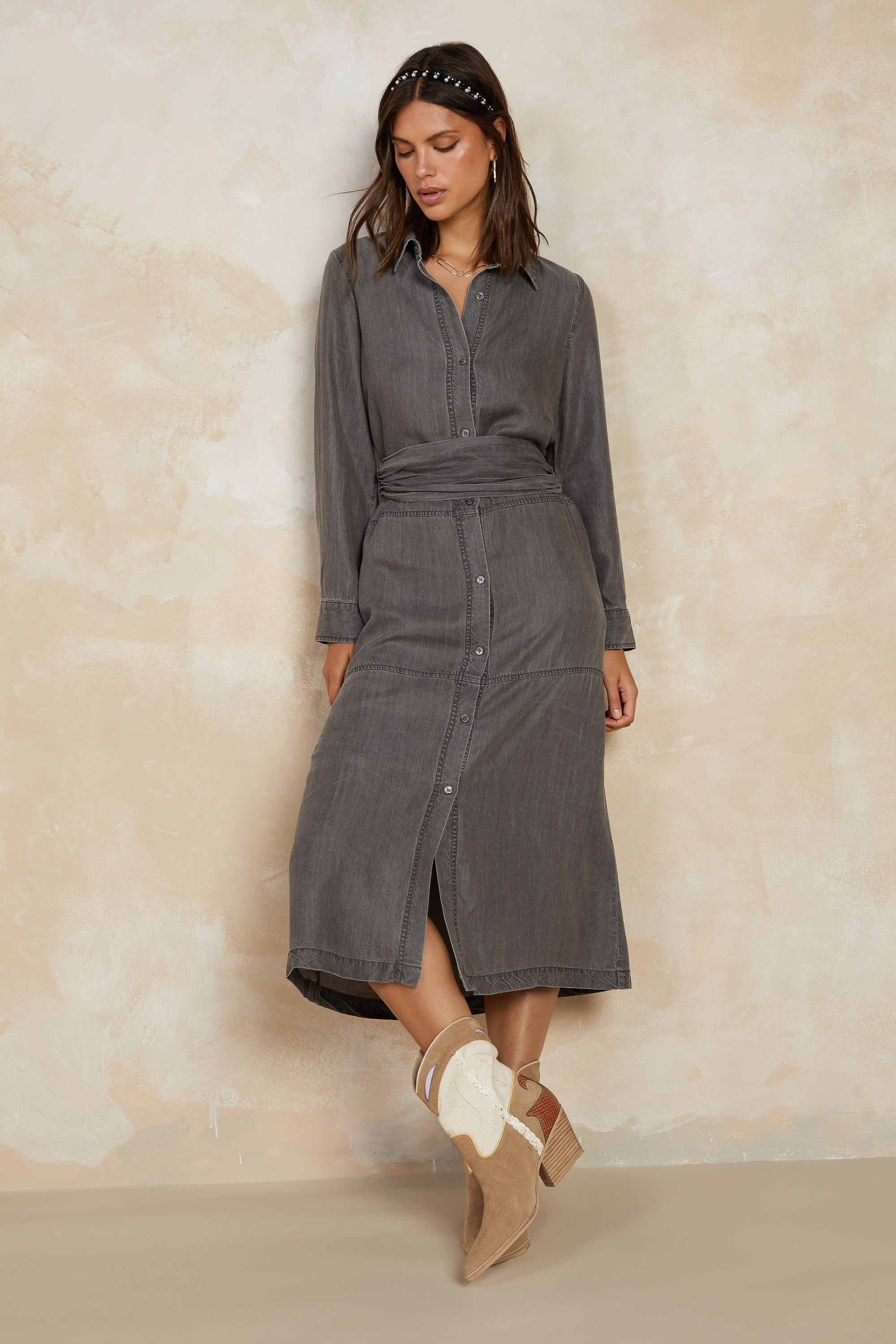 Chambray Shirt Dress