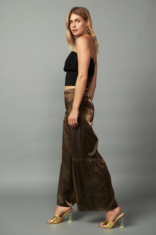 Satin Wide Leg Pants