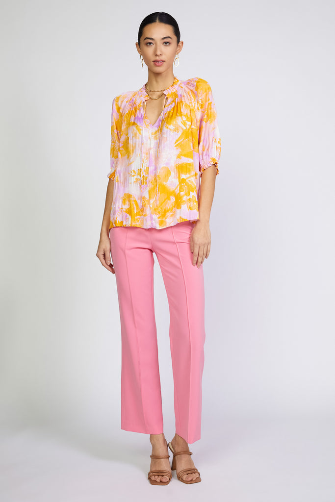 Angelica Painterly Floral Blouse