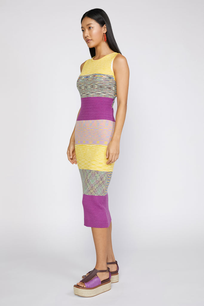 Striped Heather Knit Dress