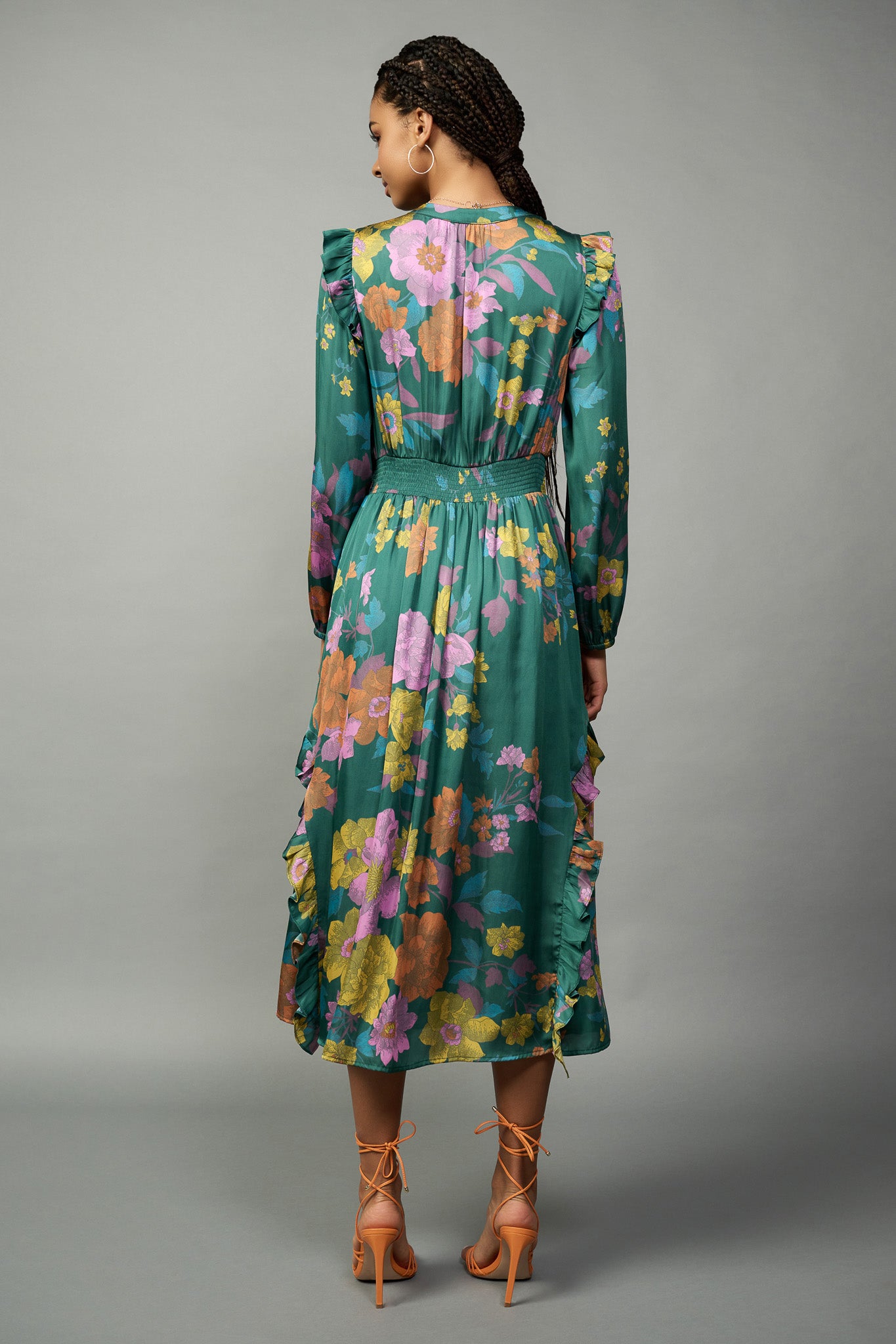 Emmaline Botanical Midi Dress